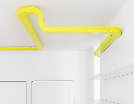 Eva & Franco Mattes, installazione permanente, 2022, showroom MSGM, Milano