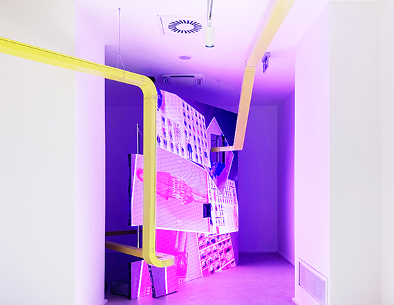 Eva & Franco Mattes, installazione permanente, 2022, showroom MSGM, Milano